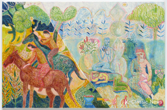 Towards Nightn2022 Oil on linen 75 x 115 cm (사진 제공_초이앤초이 갤러리)