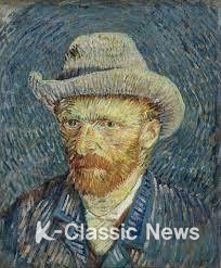 회색 펠트 모자를 쓴 자화상 1887