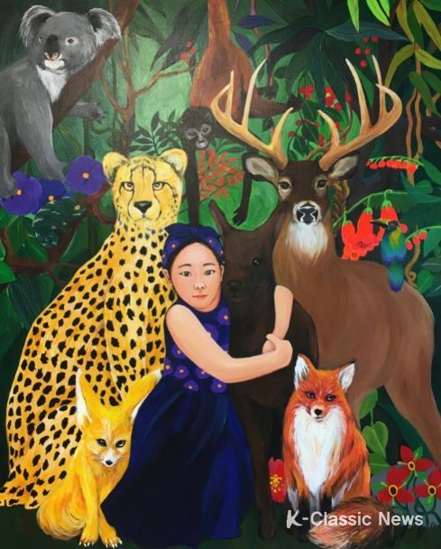 공수연, save my earth, 2022, 캔버스에 아크릴