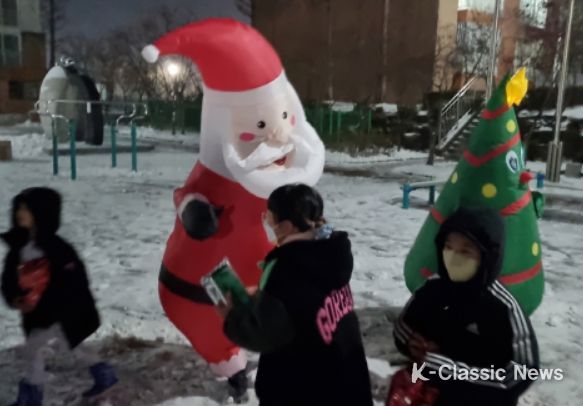 우리 김천시 동네에 산타가 떴다.