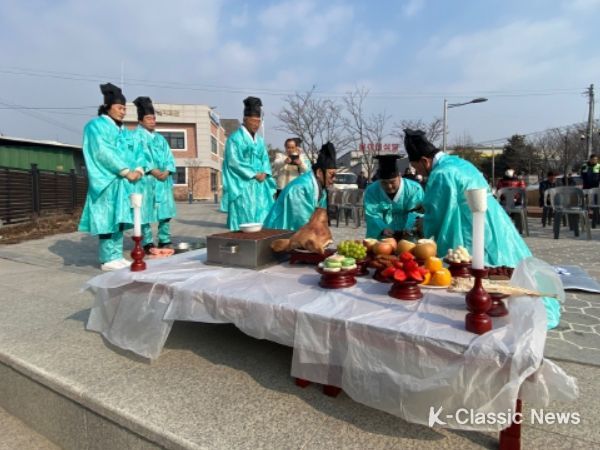 진천군 이월면발전협의회, 계묘년 장양정 정주제 봉행