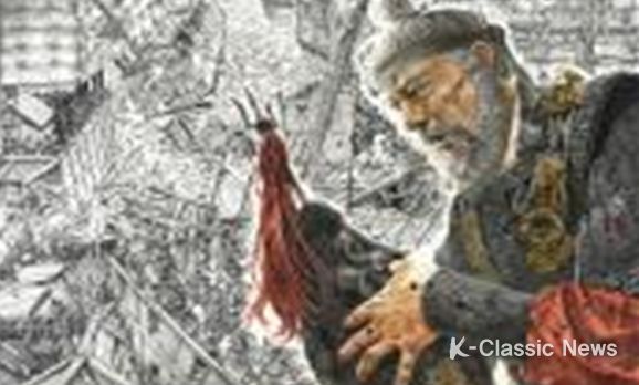 정규하 작가의 ‘노량해전’중 한 장면