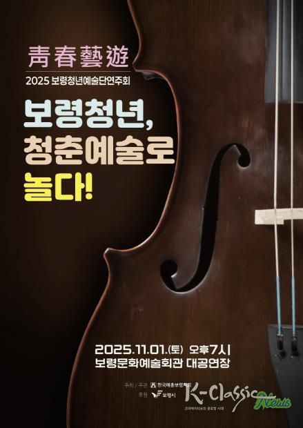 청년예술가 연주회 포스터