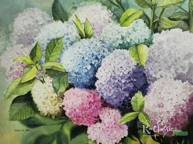 붓끝에서 피어난 평생학습, ‘꿈나무 수채화 동아리전’ 개최