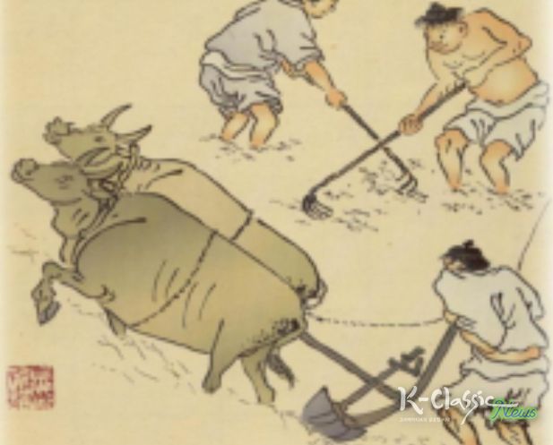 김홍도 화가의 ‘논갈이’